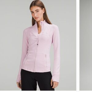 Lululemon define jacket in pink peony